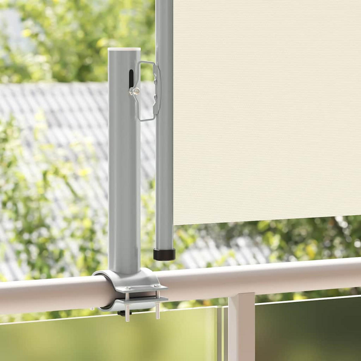 SEITENMARKISE Ausziehbare 60/300 Cm Creme - Creme, Textil (60/300cm) - vidaXL