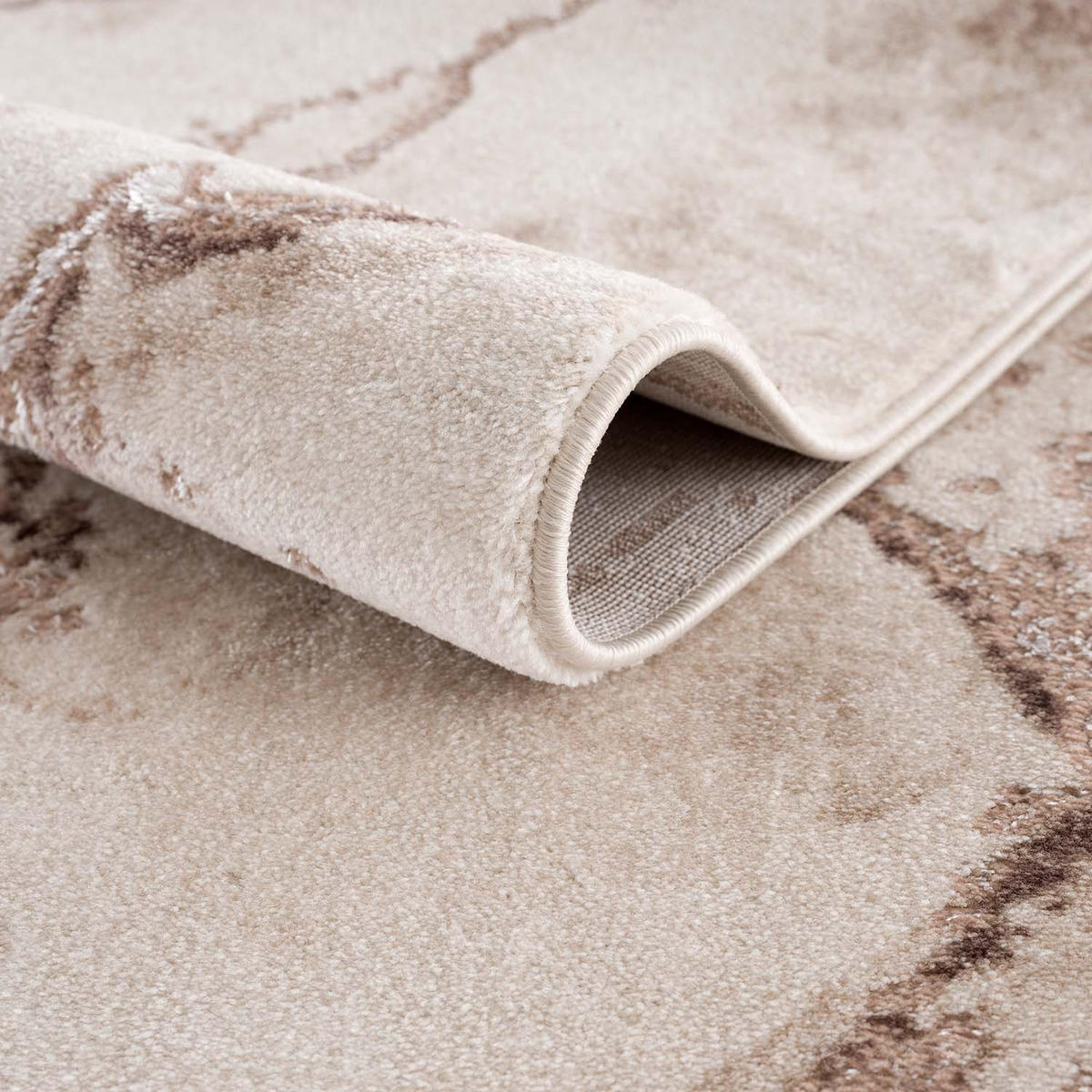 KURZFLOR-TEPPICH Chic 9272 Beige 80x300 cm - Beige, Textil (80/300cm) - carpet city