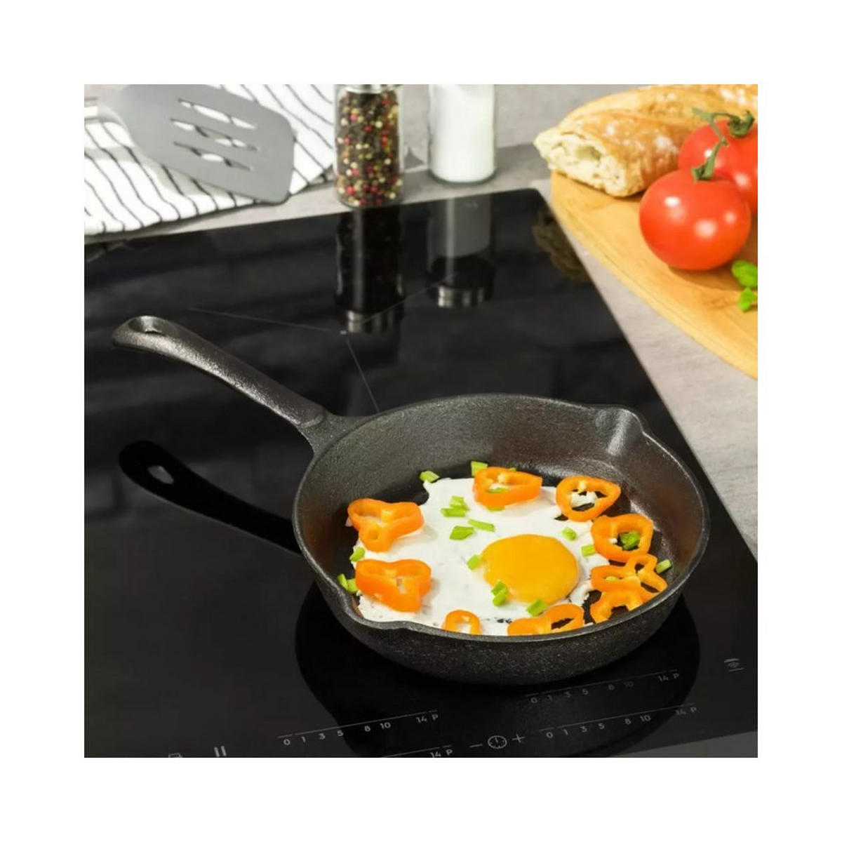 PFANNE Schwarz 26/26/4.5 cm 31394 - Schwarz, Metall (26cm) - Kinghoff 