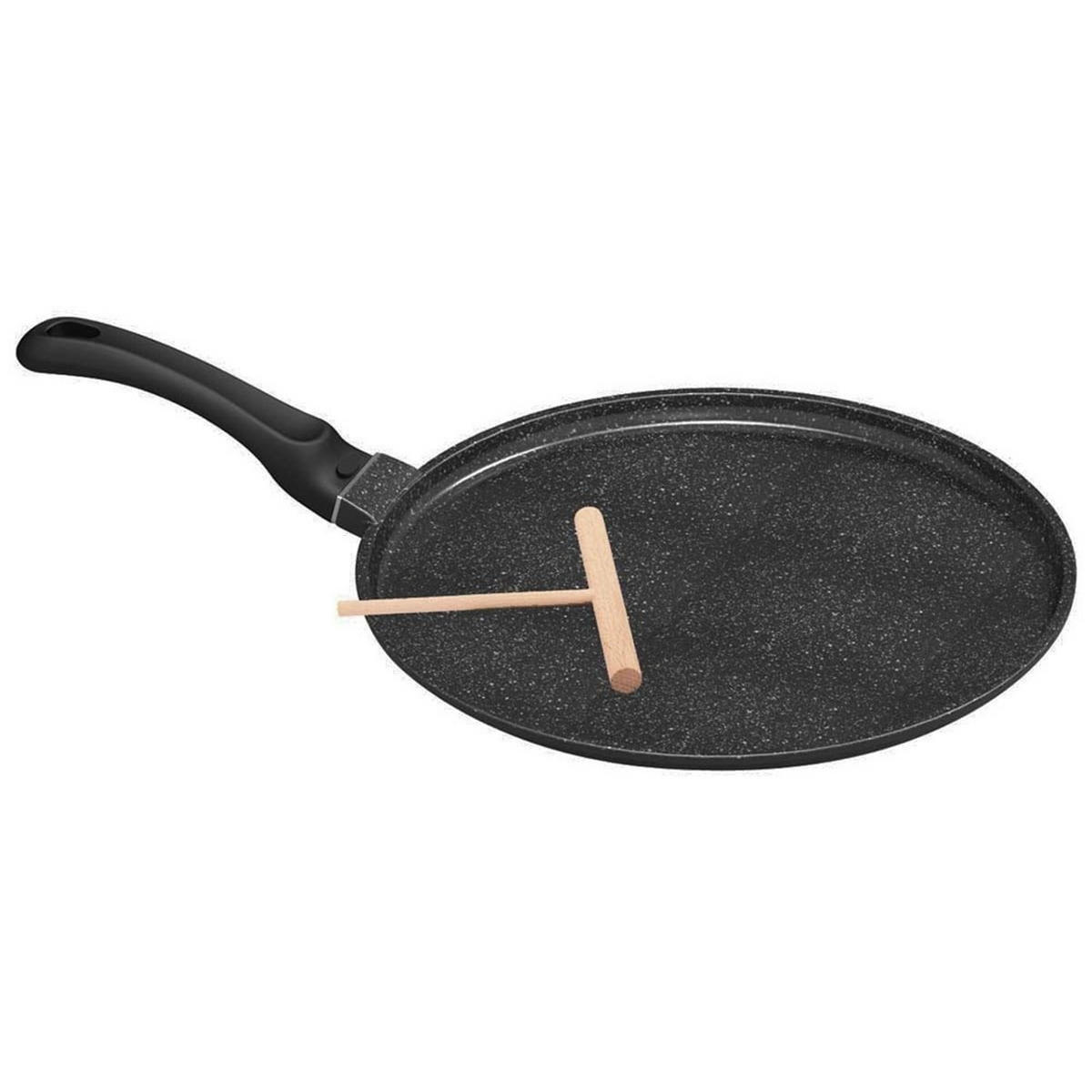CRÊPEPFANNE Schwarz 26/26/1.7 cm KH3960 - Schwarz, Metall (26cm) - Kinghoff 