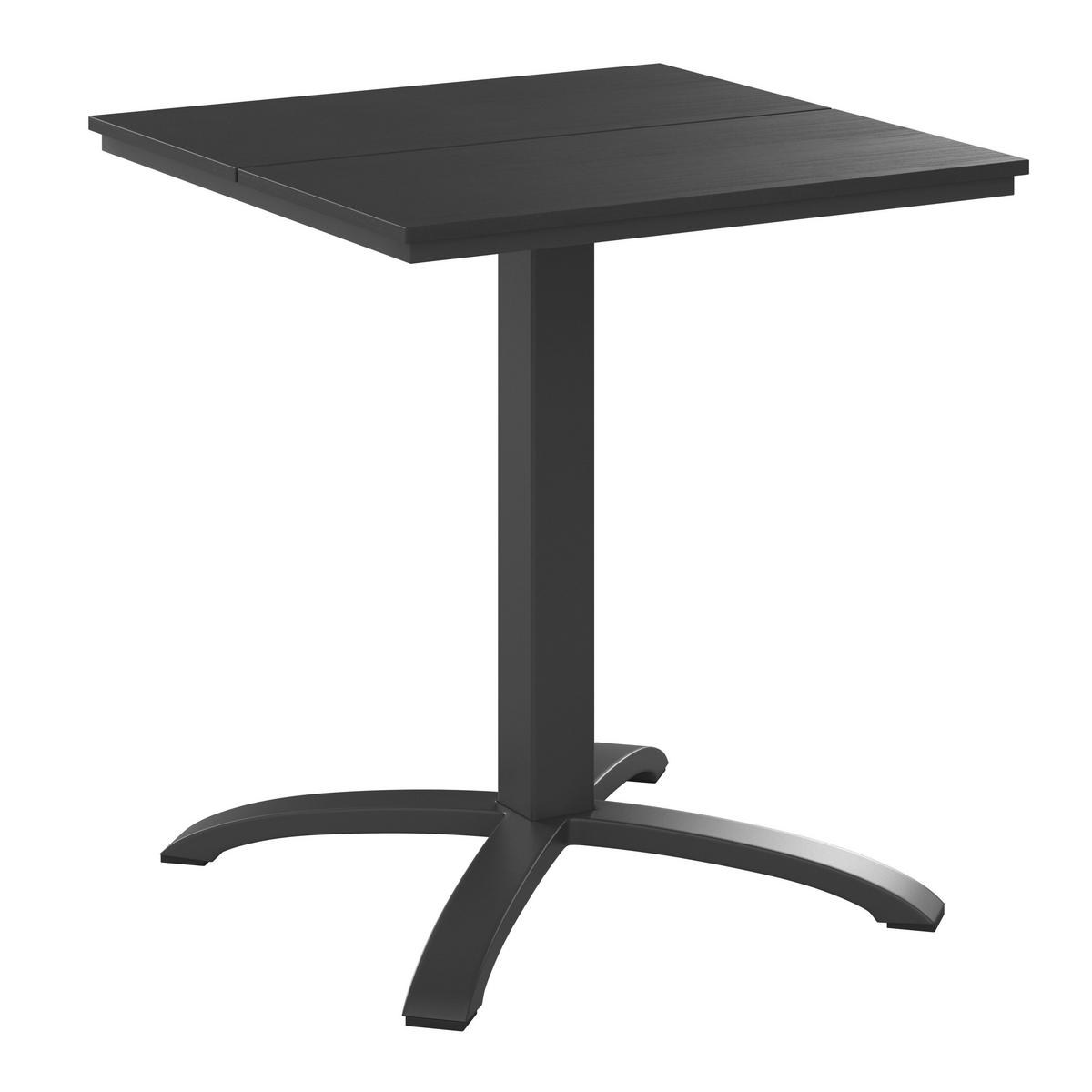 GARTENTISCH Florian 1 Schwarz 66 / 66 /72 cm - Schwarz, Metall (66/66/72cm) - Mömax