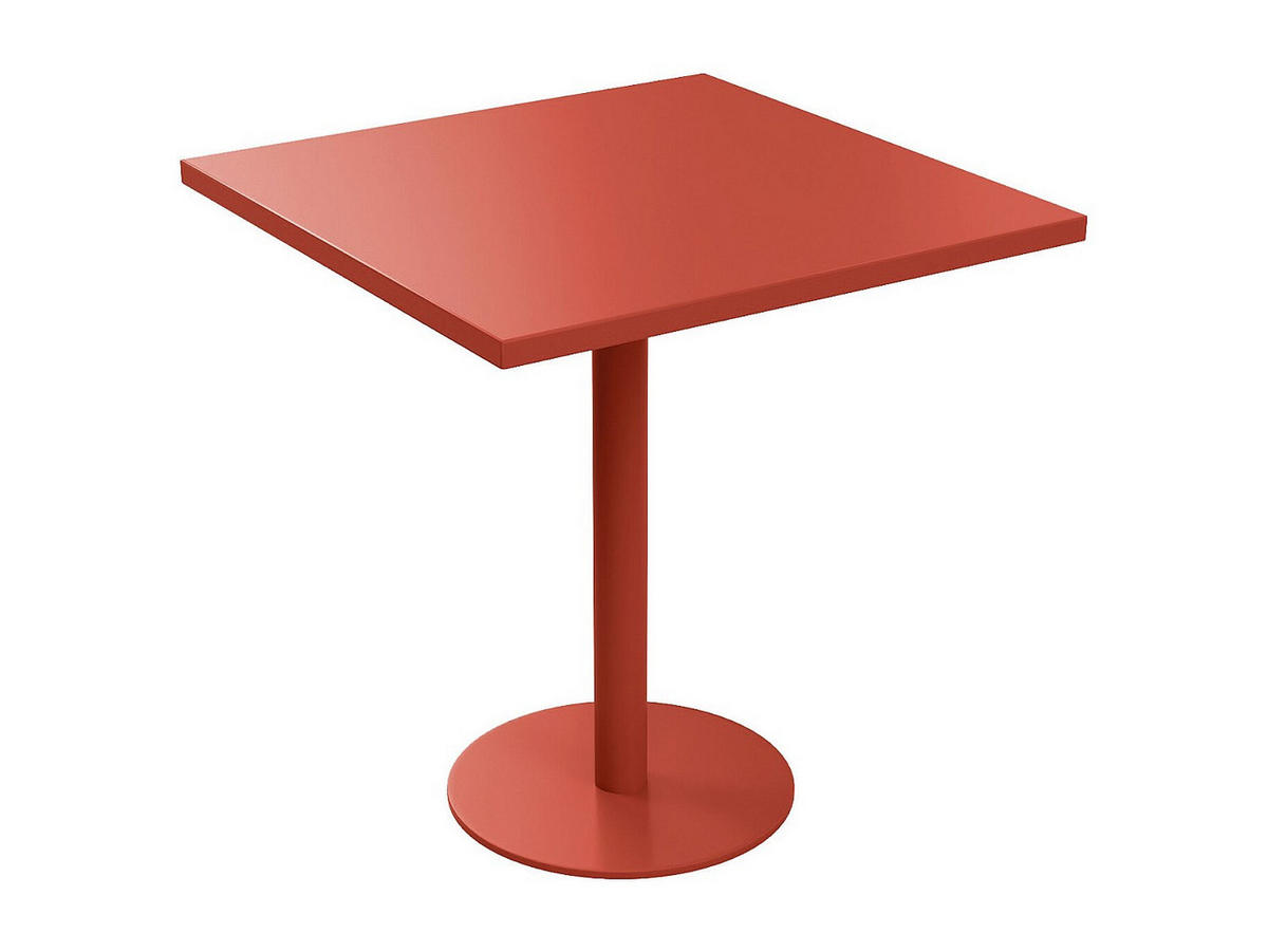GARTENTISCH - 2 Personen - Metall - Terracotta - - Terracotta, Metall (70/70/75cm) - Vente-Unique