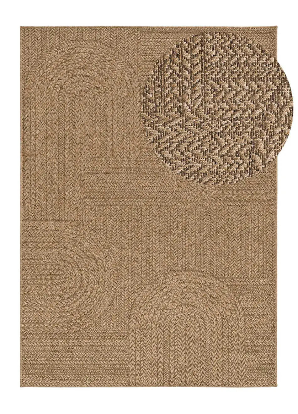 Atticgo Outdoorteppich Braun 160x230 cm