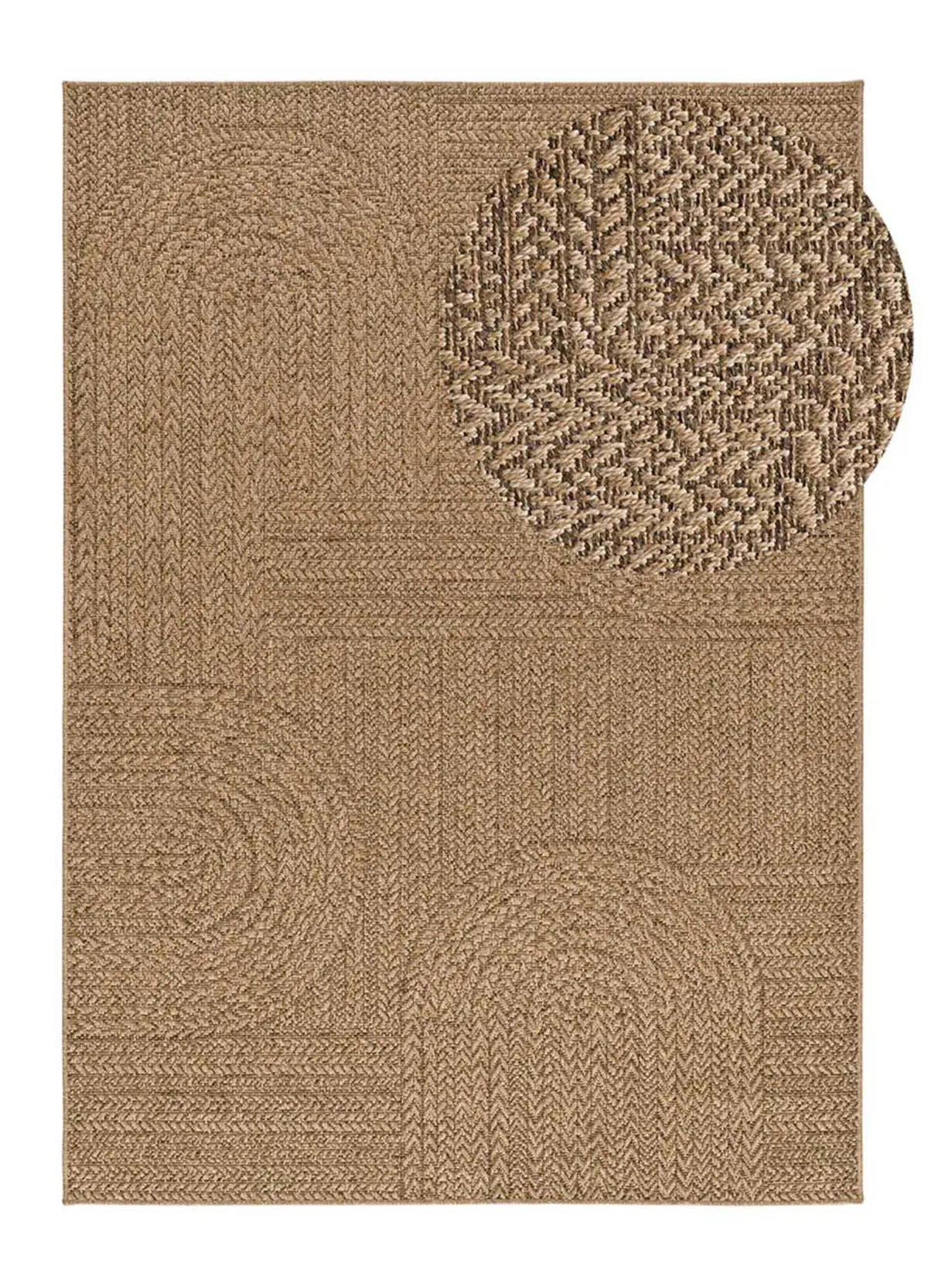 OUTDOORTEPPICH Natürlich Acra 200/290 cm - Braun, Naturmaterialien/Textil (200/290cm) - Atticgo
