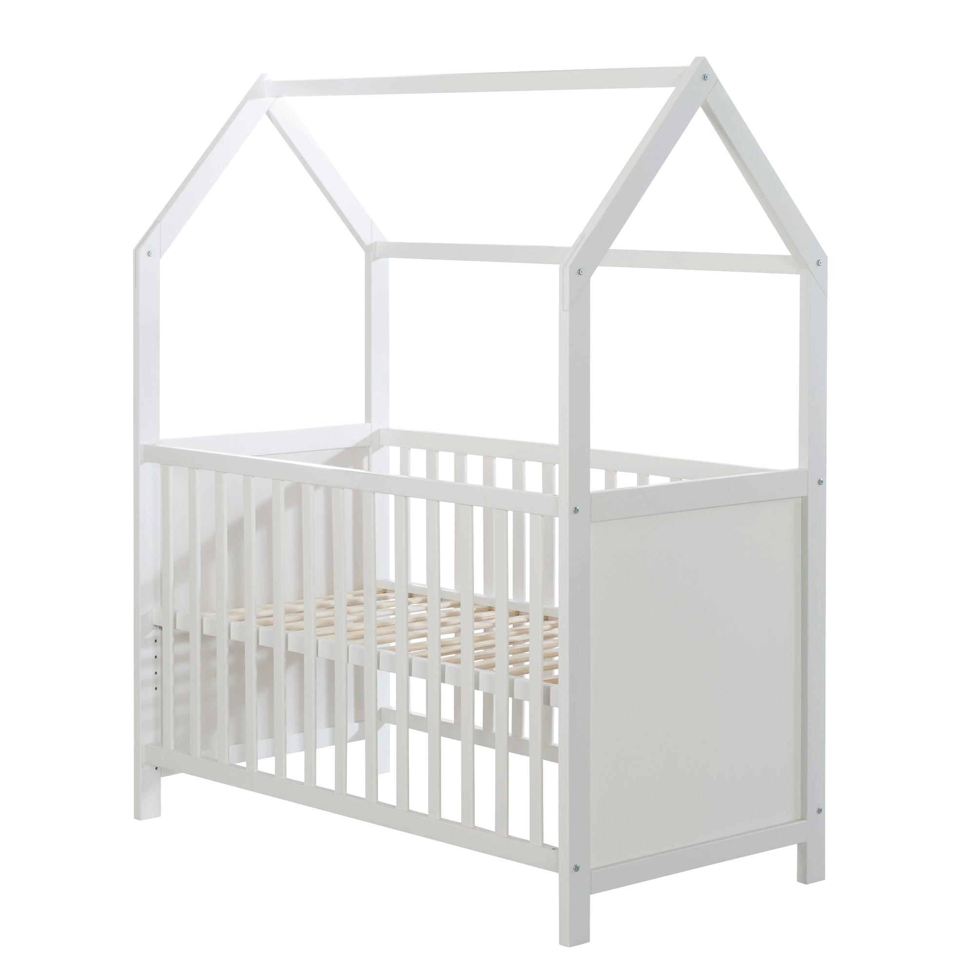 HAUSBETT 60 x 120 cm weiß - Weiß, Holzwerkstoff (60/120cm) - Roba
