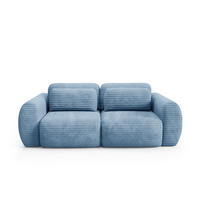 SOFA Camilla 3 Sitzplätze Hellblau - Blau, Holz (266/95/121cm) - Petits-meubles