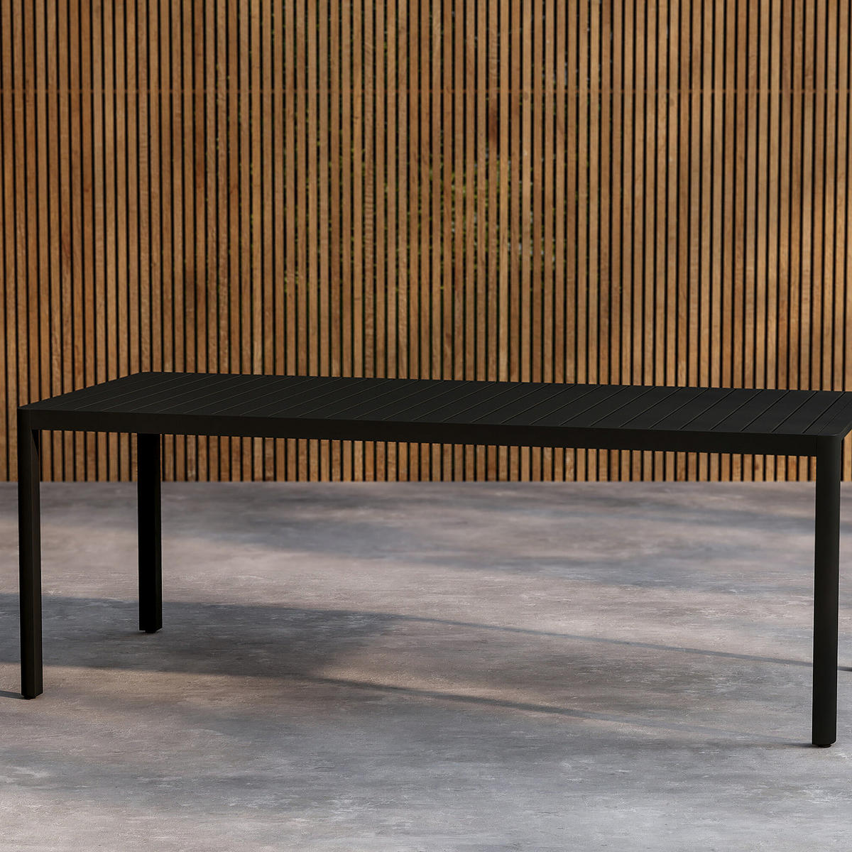 GARTENTISCH - Schwarz, Metall (200/90/72cm) - home24