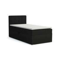 BOXBETT DON 100/200 Schwarz H4 Öffnung links - Schwarz, Holz/Holzwerkstoff (100/200cm) - Deine Möbel 24