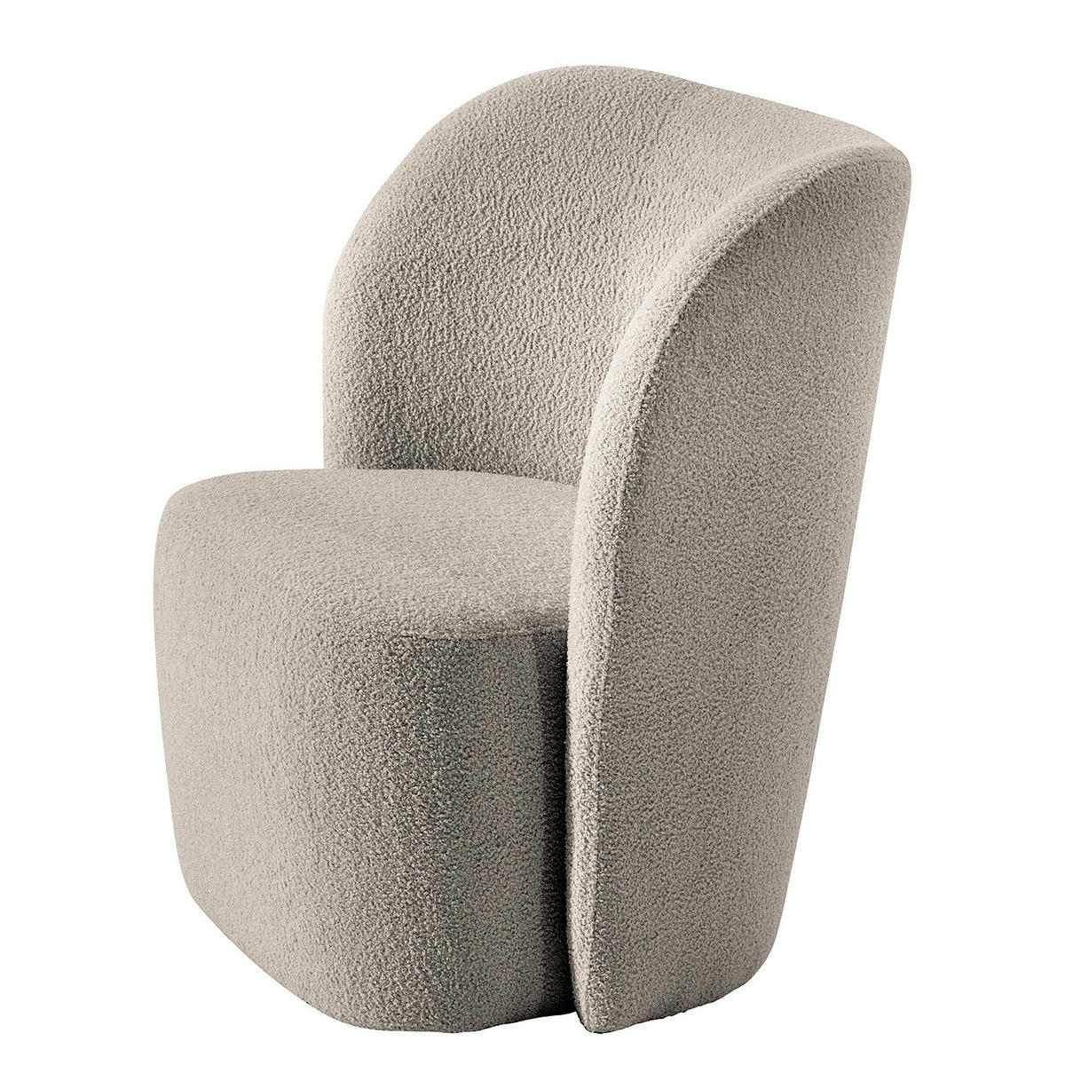 SESSEL - Hellgrau/Schwarz, Kunststoff/Textil (75/78/49cm) - home24