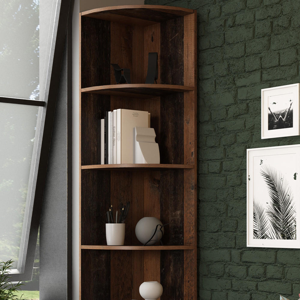 ECKREGAL Ecki Antikholz 40 x 180 cm - Alteiche, Holzwerkstoff (40/180/40cm) - Vicco