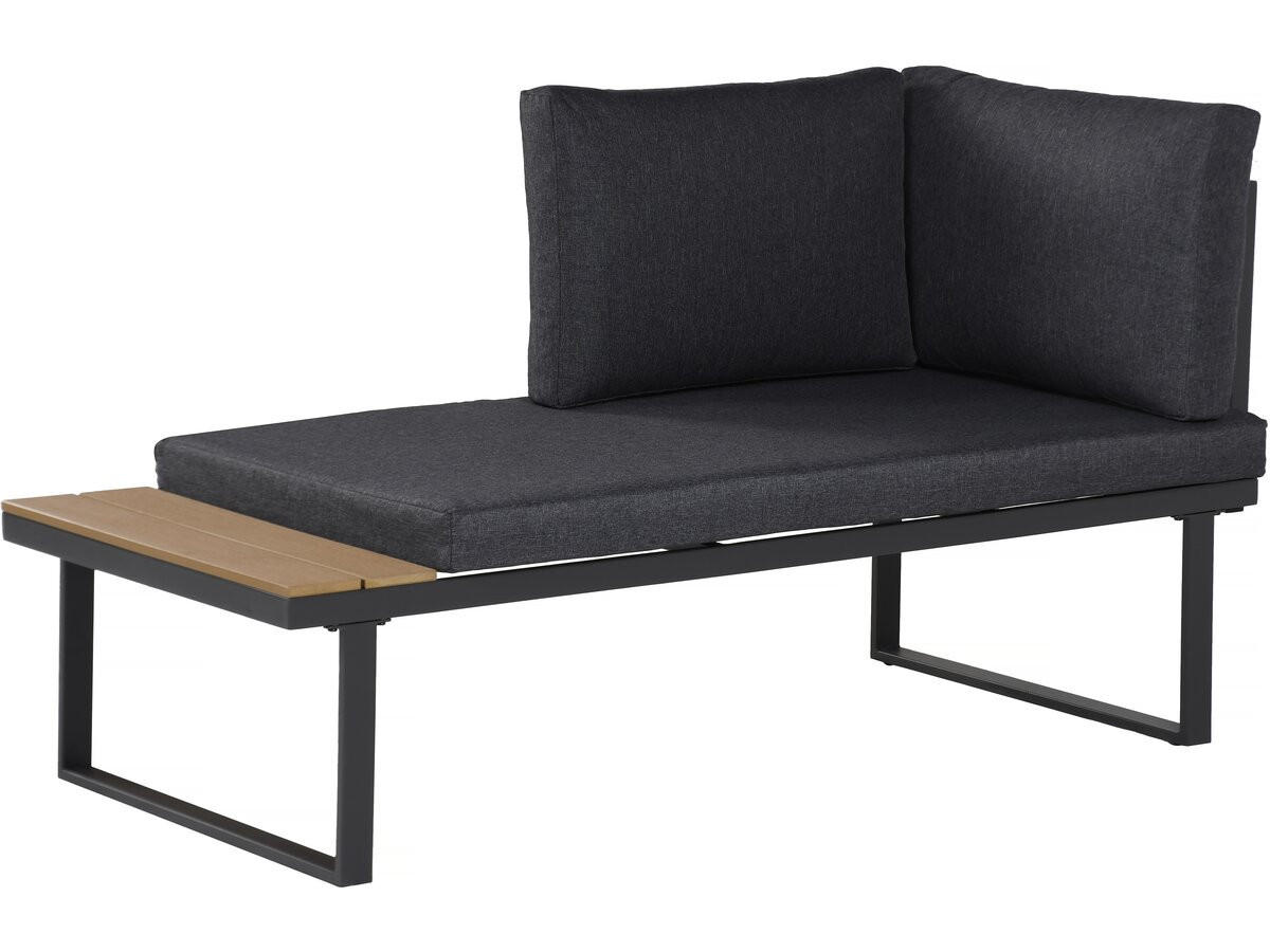 LOUNGEGARNITUR Liora 4-Sitzer Grau - Grau, Metall - Habitat Garten