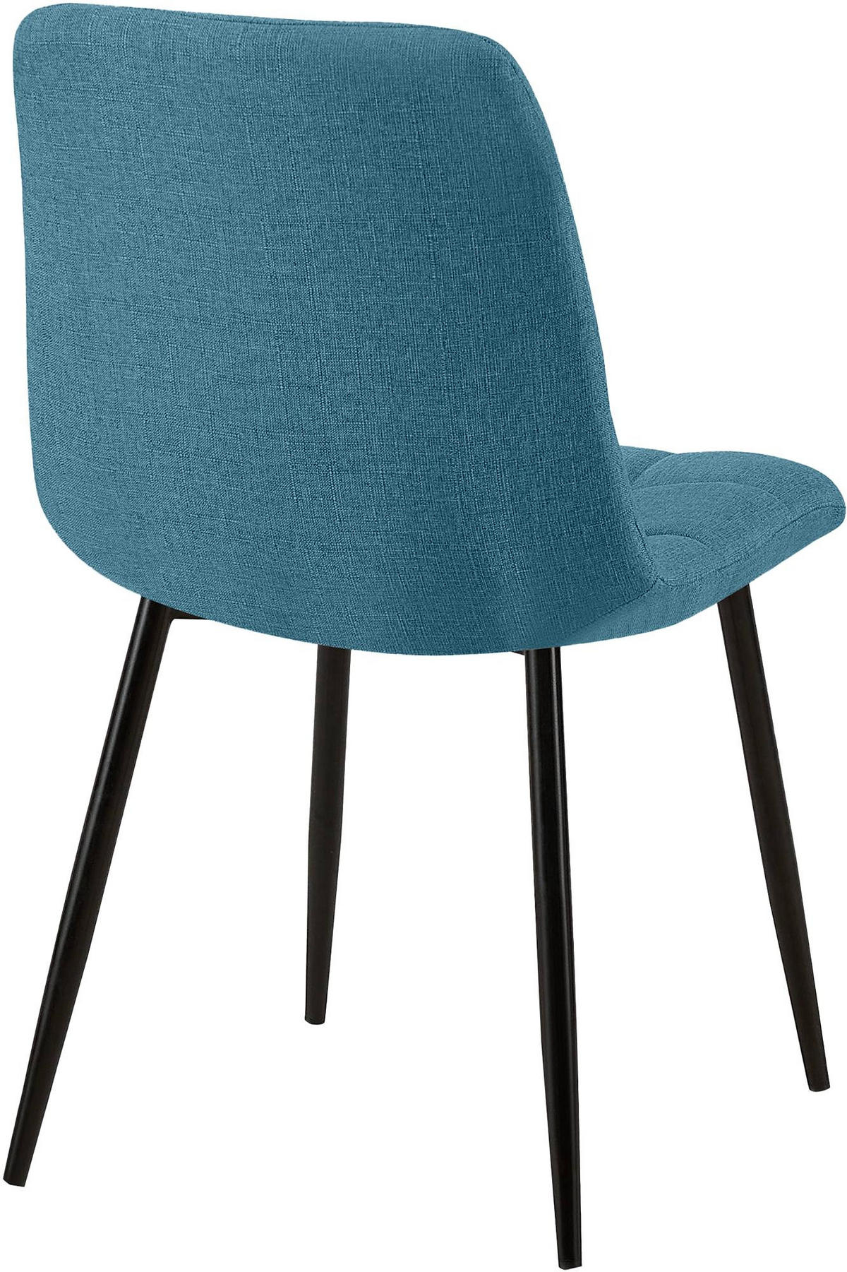 STUHL Stoff Blau - Blau, Textil/Metall (45/84/55cm) - CLP