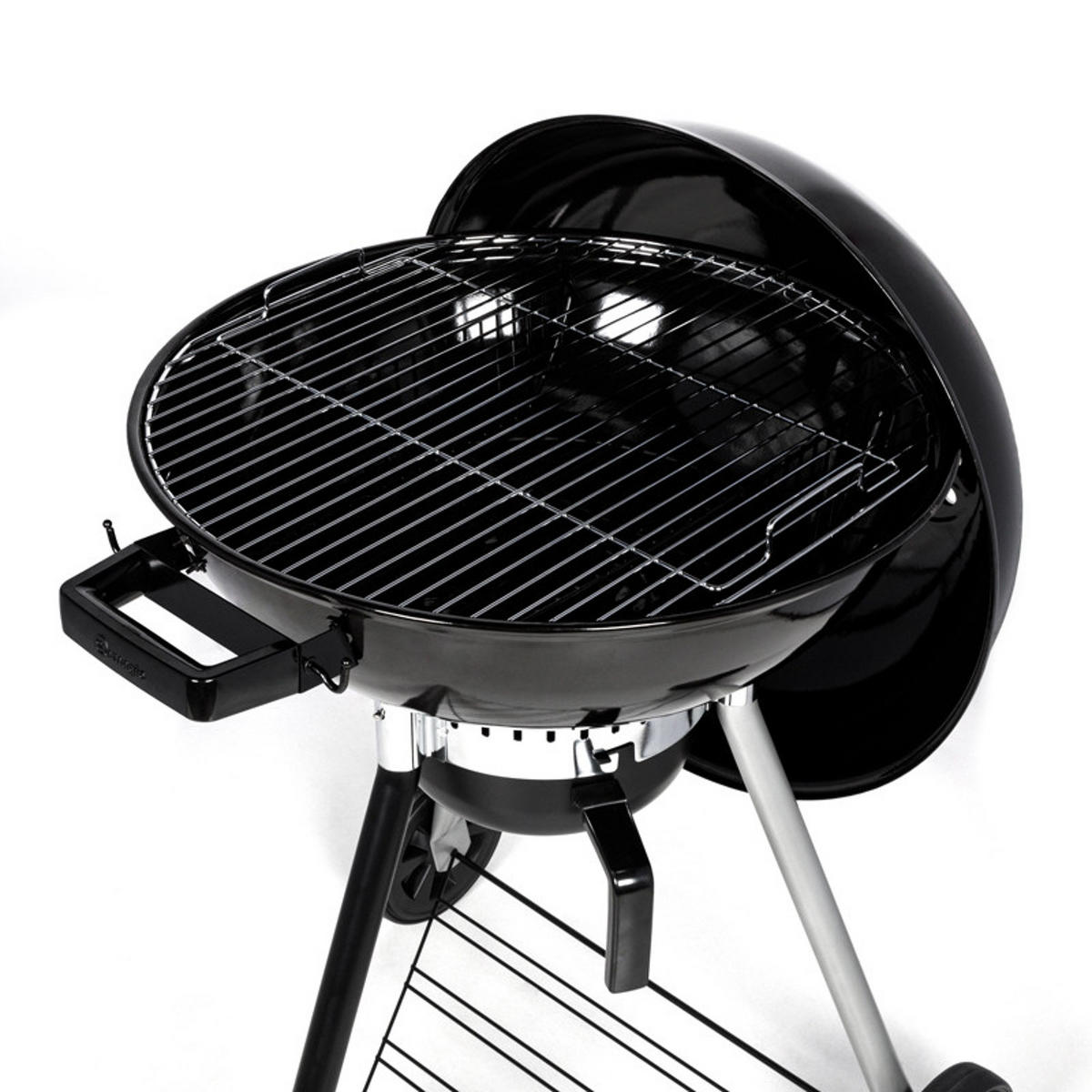 KUGELKOHLEGRILL Schwarz - Schwarz, Metall (67/102/67cm)