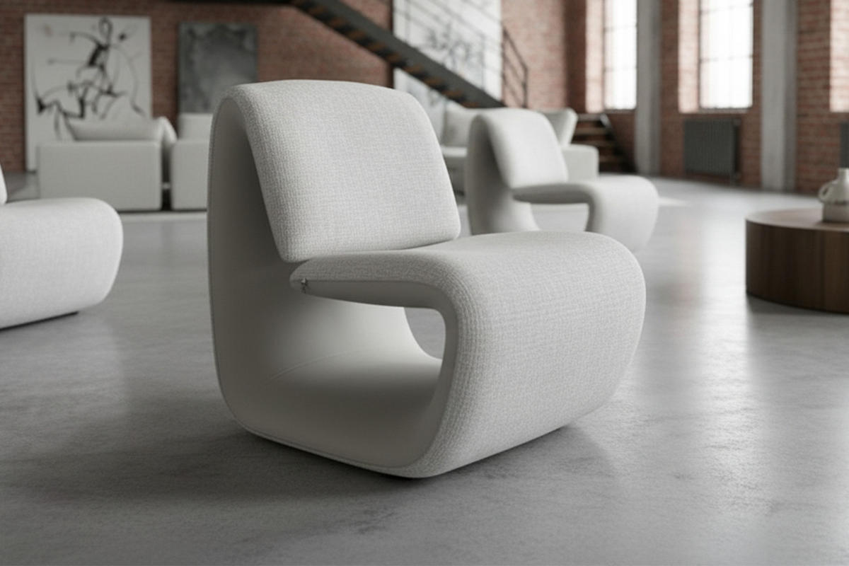 LOUNGESESSEL HAZEL Grau Kunstleder, Webstoff - Schwarz/Grau, Kunststoff/Textil (67/79/89cm) - KAWOLA