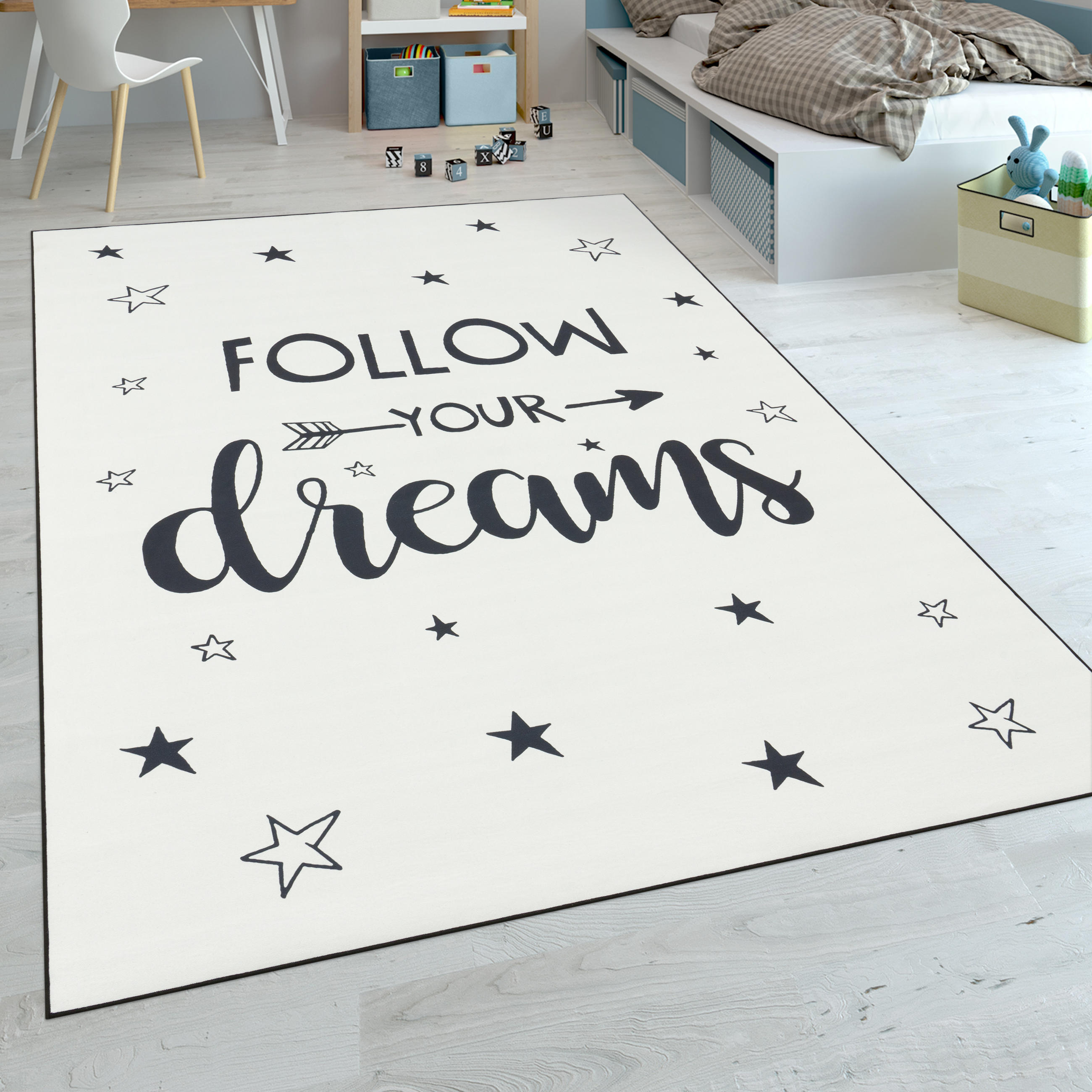 KINDERTEPPICH 180/280 cm Aleyna 118 - Weiß, Textil (180/280cm) - Paco Home