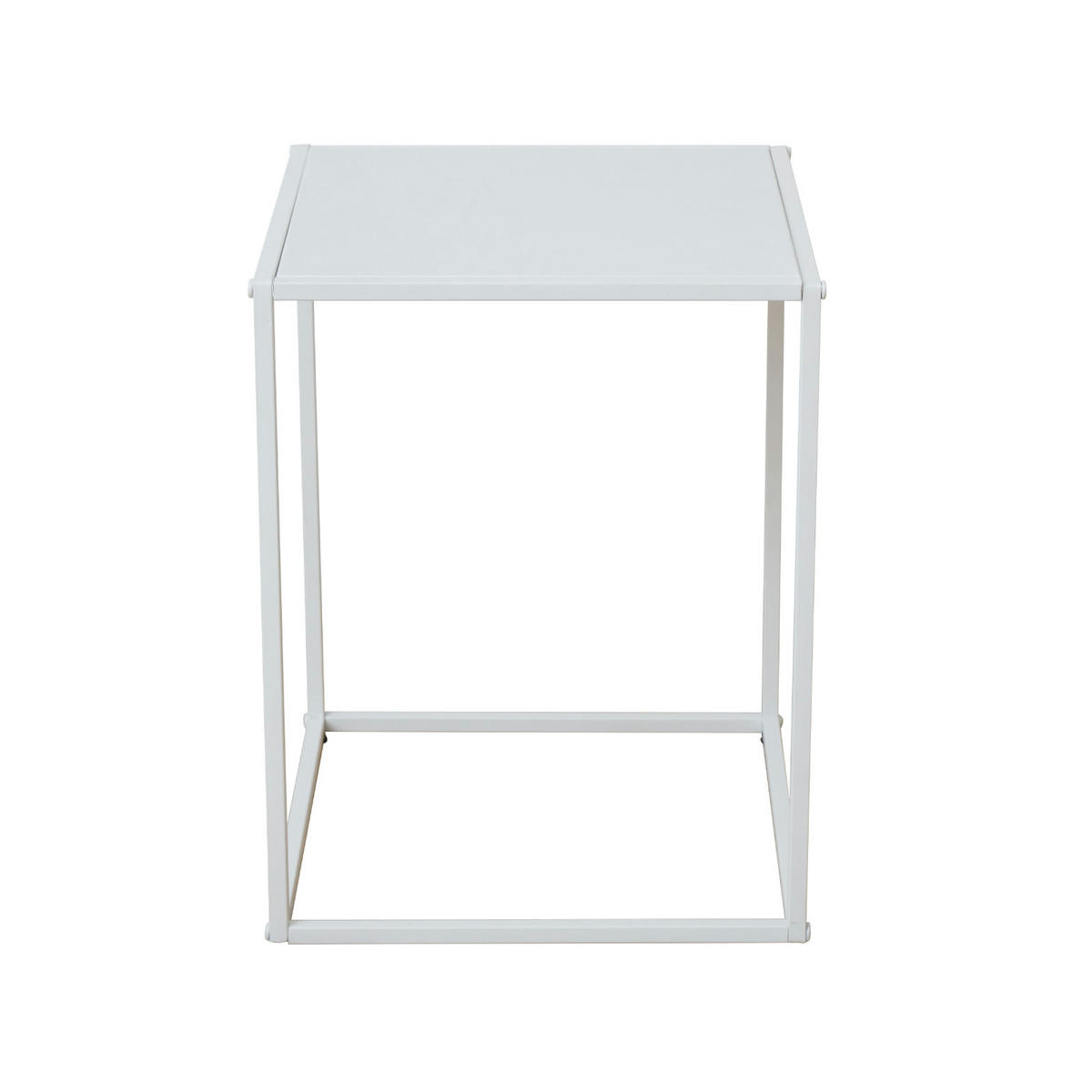 COUCHTISCH THEMI 2er Set Metall Weiß - Weiß, Metall (35/35/45cm) - SVITA