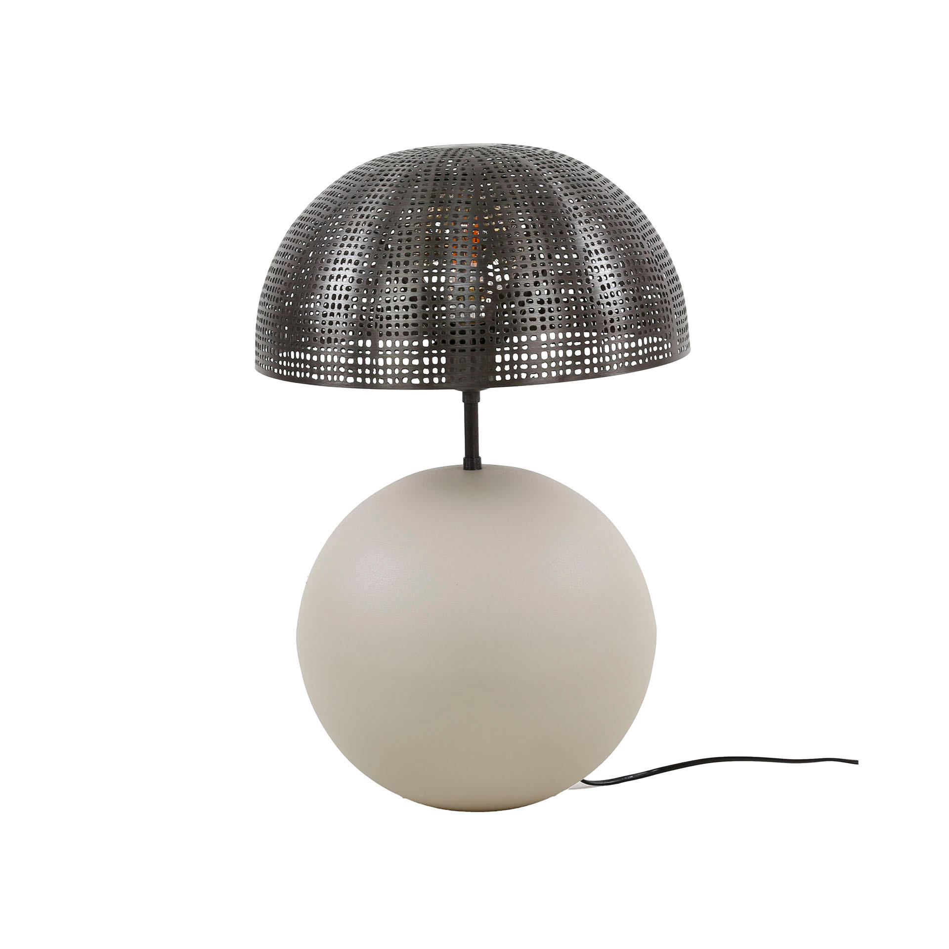 TISCHLEUCHTE Kugel Grau 31/31/ 57 cm - Grau, Metall (31/31/57cm) - Hoyz Collection