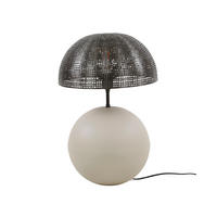 TISCHLEUCHTE Kugel Grau 31/31/ 57 cm - Grau, Metall (31/31/57cm) - Hoyz Collection