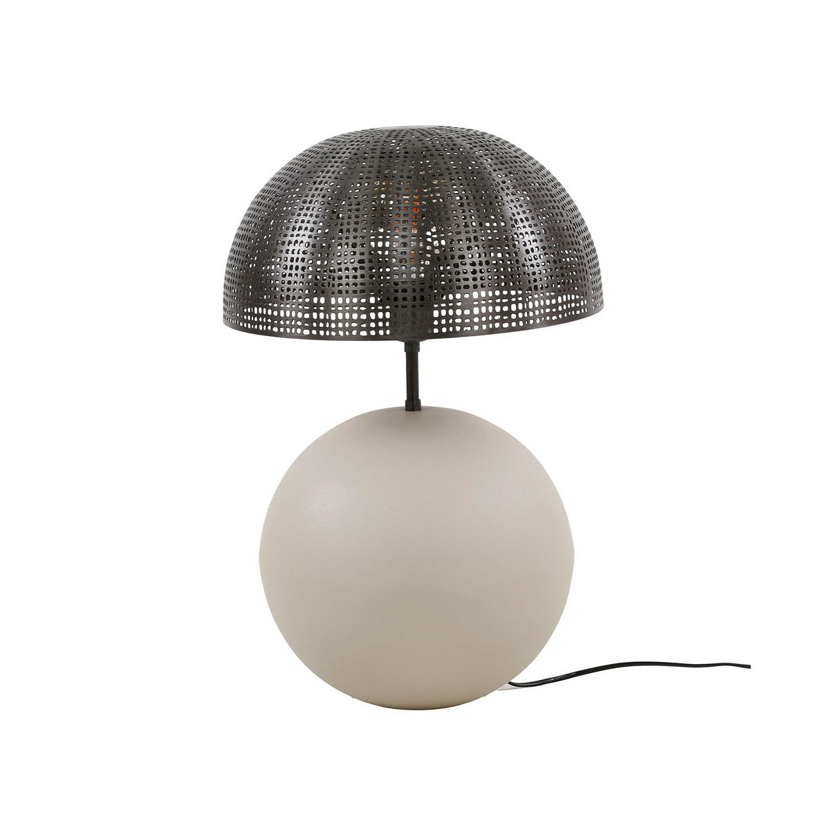 TISCHLEUCHTE Kugel Grau 31/31/ 57 cm - Grau, Metall (31/31/57cm) - Hoyz Collection