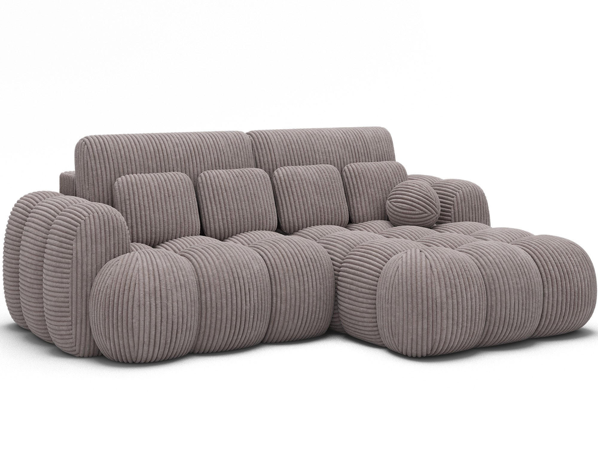 ECKSOFA COVELION L-Form – Schlaffunktion, Bettkasten, Wellenfederung, HR-Kaltschaum, inkl. Kissen, moderner Wohnkomfort - Hellgrau, Kunststoff (167/260cm) - Wohnideebilder