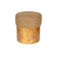 SITZHOCKER Burlin Braun - Braun, Holz (40/44/40cm) - Dutchbone