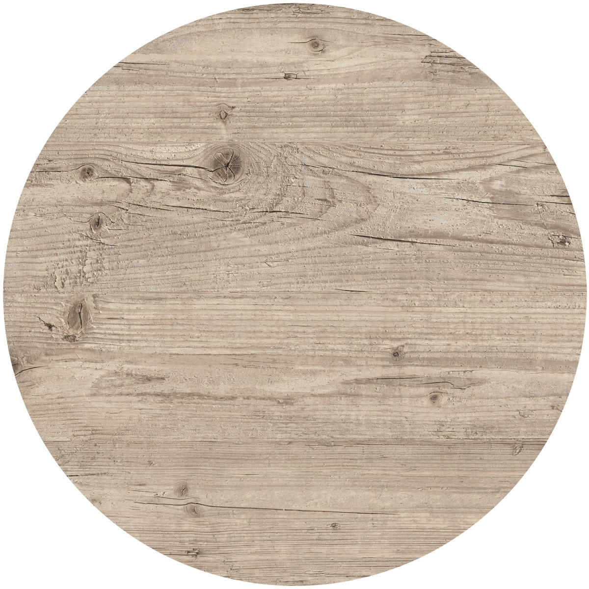 TISCHPLATTE Joana rund Holz Hellbraun 3,5x70x70cm - Hellbraun, Holz (70/70/3.5cm) - DELUKE