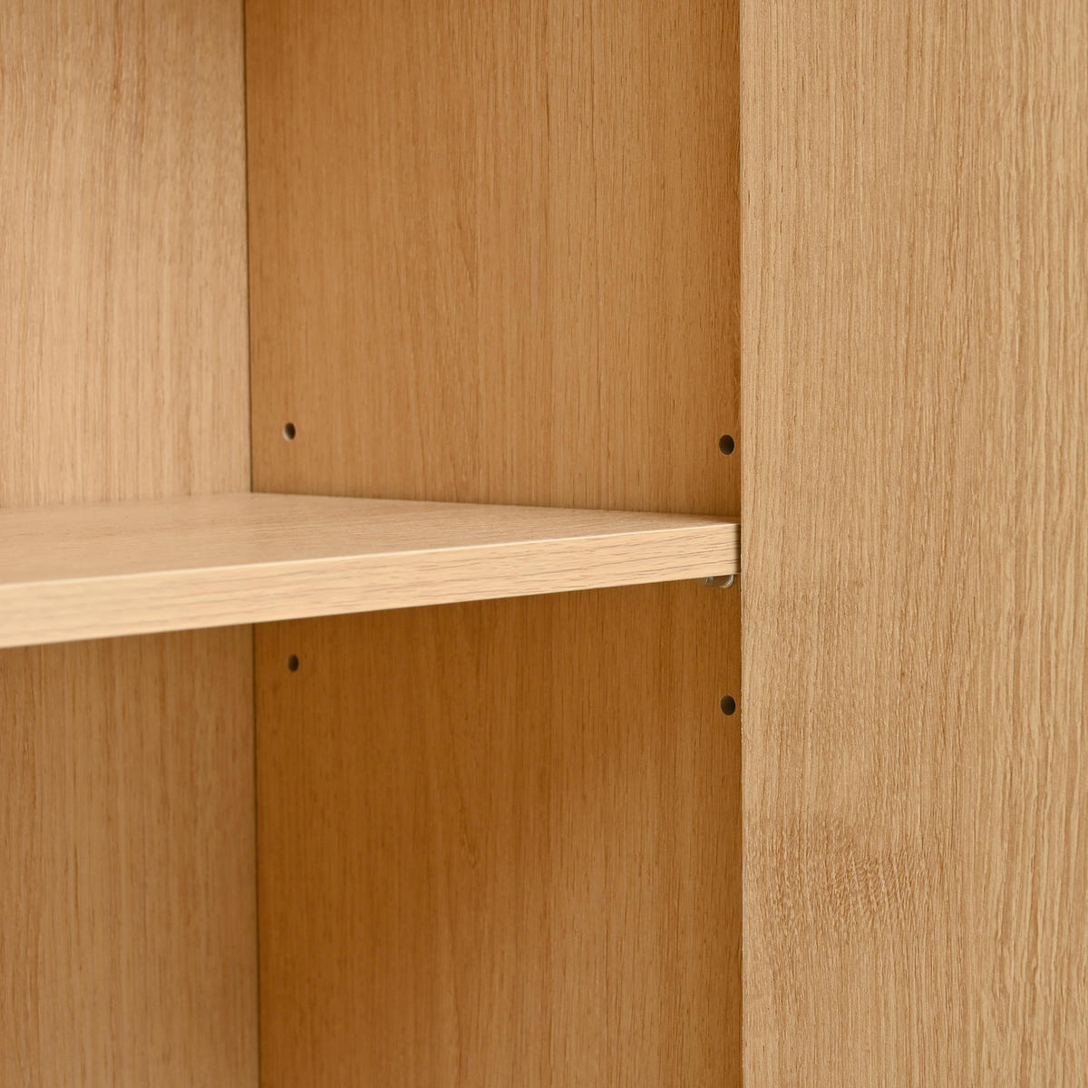 SCHUHSCHRANK aus MDF 110x24x100cm in Natur mit Soft-Close - Naturfarben, Holzwerkstoff (110/100/24cm) - Modfu