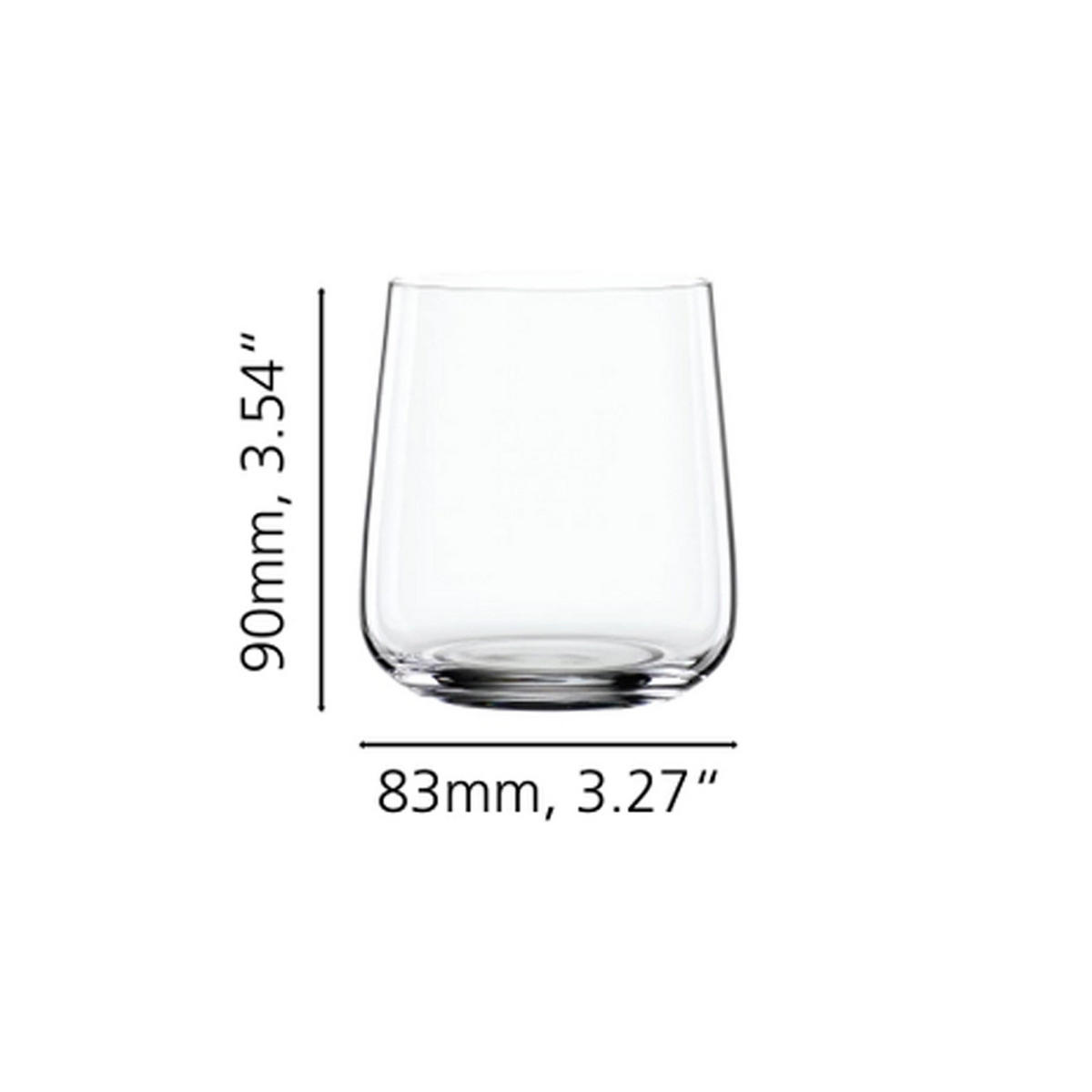 TRINKBECHER Style transparent 340 ml 4er Set - Transparent, Glas (0.34L) - Spiegelau
