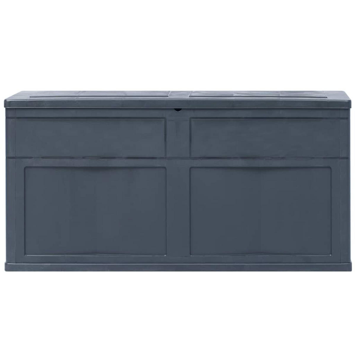 GARTEN-AUFBEWAHRUNGSBOX 320 L Schwarz - Schwarz, Kunststoff (46/60/119cm) - furnicato