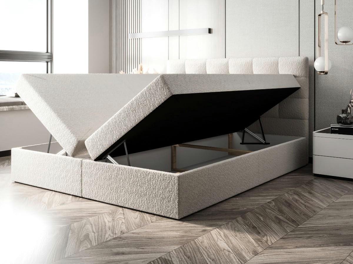 BOXBETT Sagani Creme 180x200 cm - Creme, Textil (180/200cm) - B&B Home