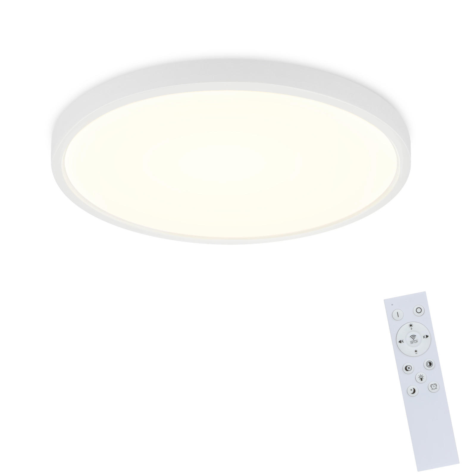 LED-DECKENLEUCHTE Zornschlag 28.0/2.5/28.0 cm - Weiß, Metall (28/28/2.5cm) - ZMH