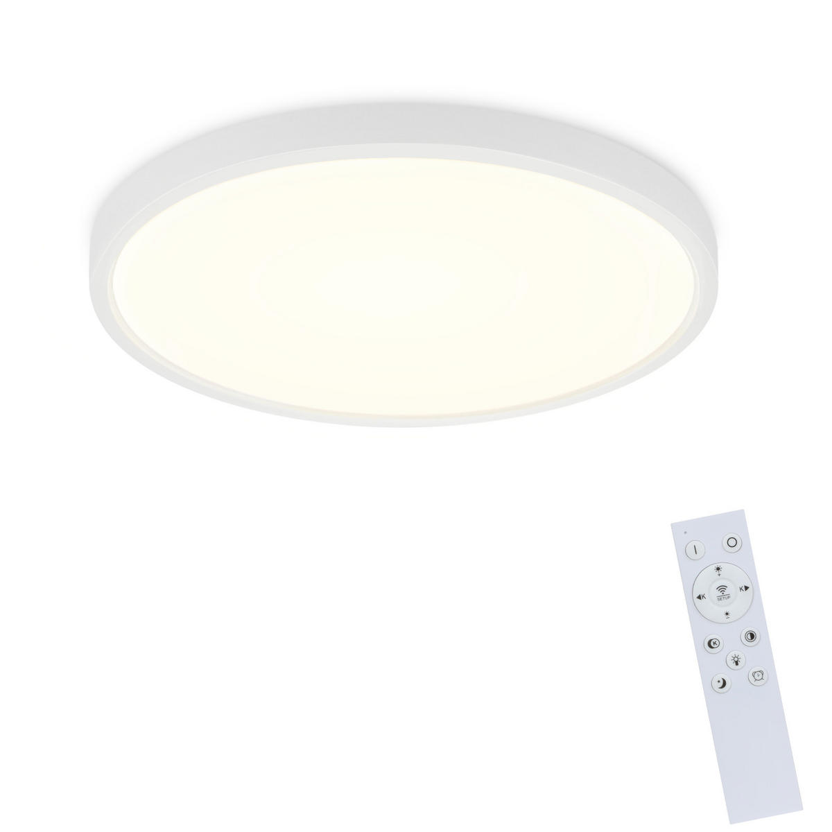 LED-DECKENLEUCHTE Zornschlag 28.0/2.5/28.0 cm - Weiß, Metall (28/28/2.5cm) - ZMH