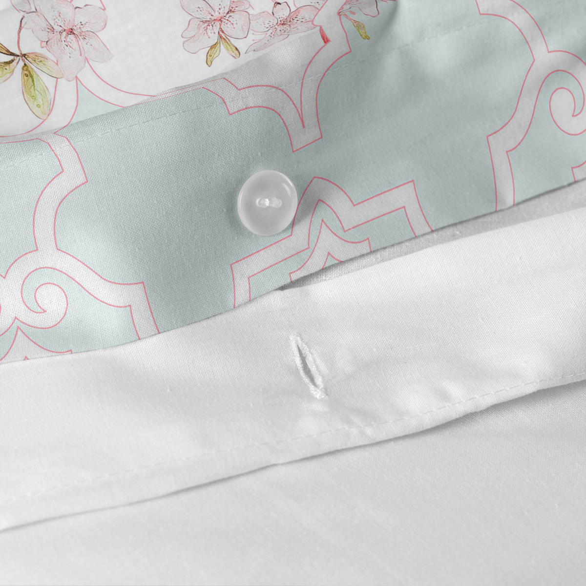 BETTBEZUG sakura 200x200 cm (komfortgrösse) mehrfarbig - Multicolor, Textil (200/200cm) - Happy Friday