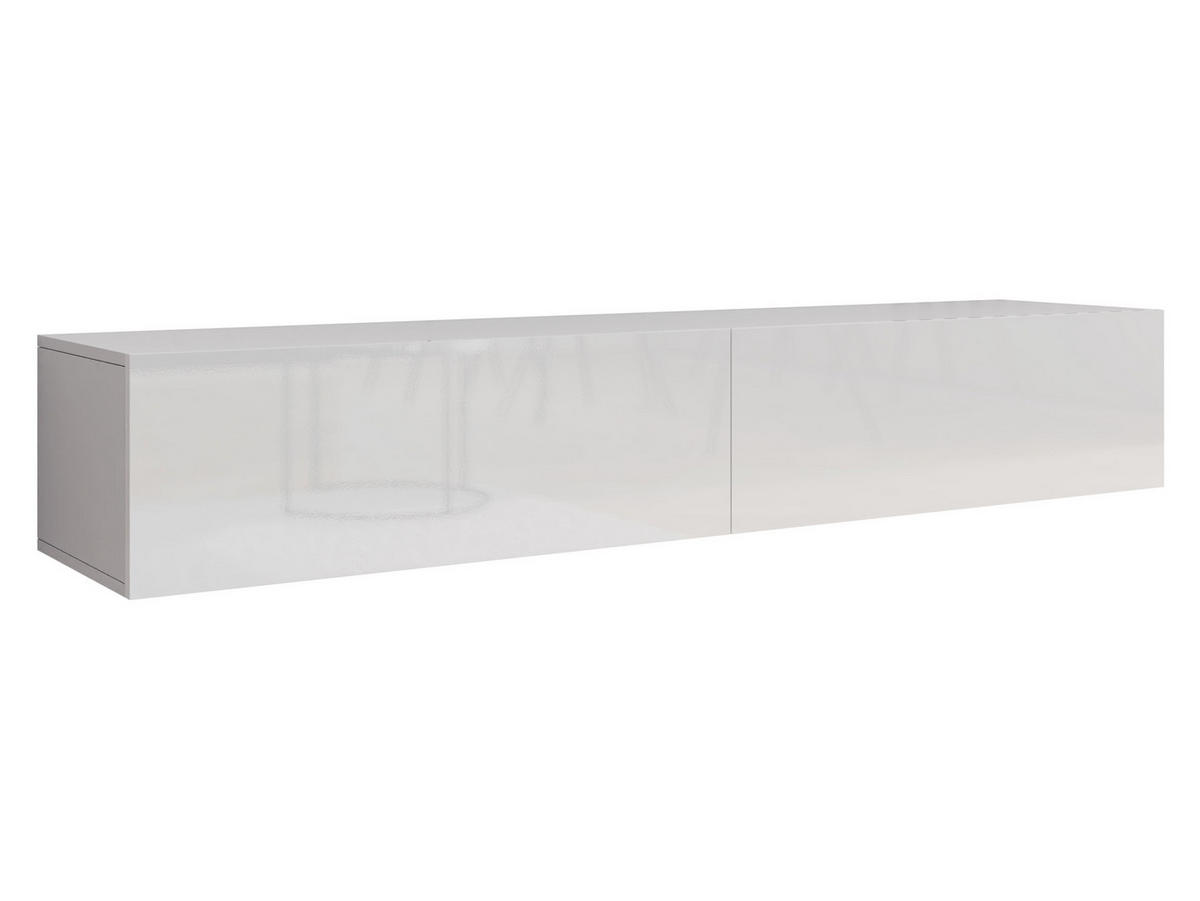 TV-LOWBOARD Vigo 180 - Weiß Hochglanz/Weiß, Holzwerkstoff (180/30/40cm) - MIRJAN24