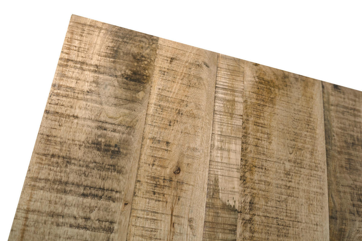 ESSTISCH RIO - Beige/Schwarz, Holz/Metall (80/80/77cm) - SAM