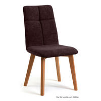 ESSZIMMERSTUHL (6er-Set) Dillian 47x92x60 Eiche geölt/Espresso - Eichefarben/Dunkelbraun, Kunststoff (60/92/47cm) - 58aufmkessel