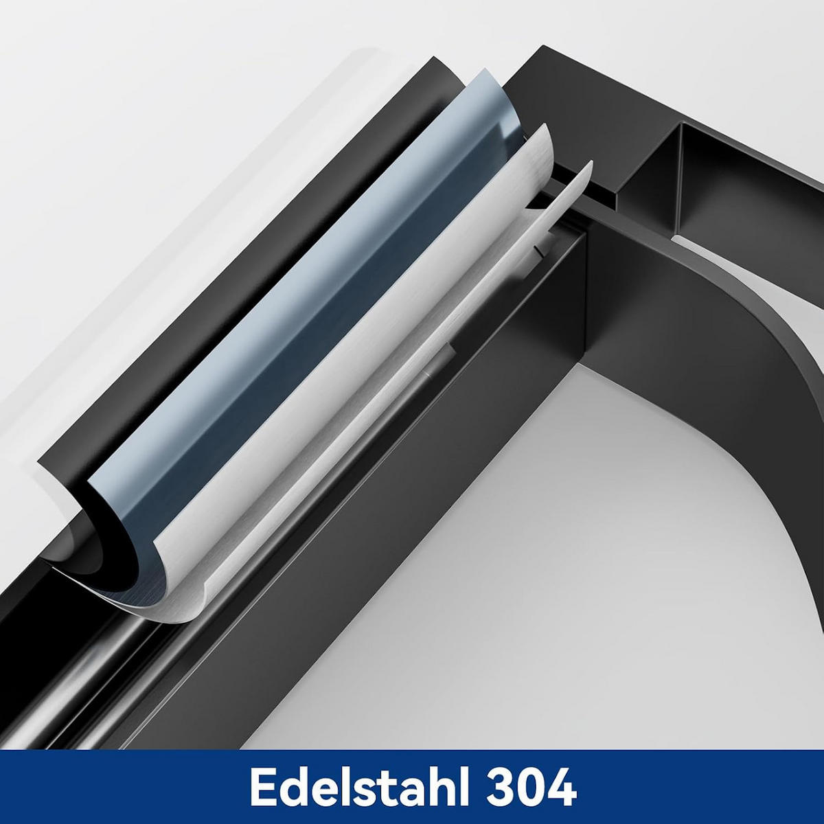 WASCHTISCHARMATUR, 30 x 15,5 cm, silber - Schwarz, Metall (43/6/24cm) - Vallsero