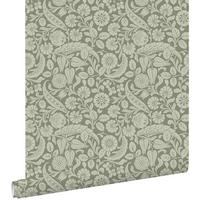 TAPETE Blumenmuster 50 x 900 cm - Grün, Papier (50/900cm) - ESTAhome