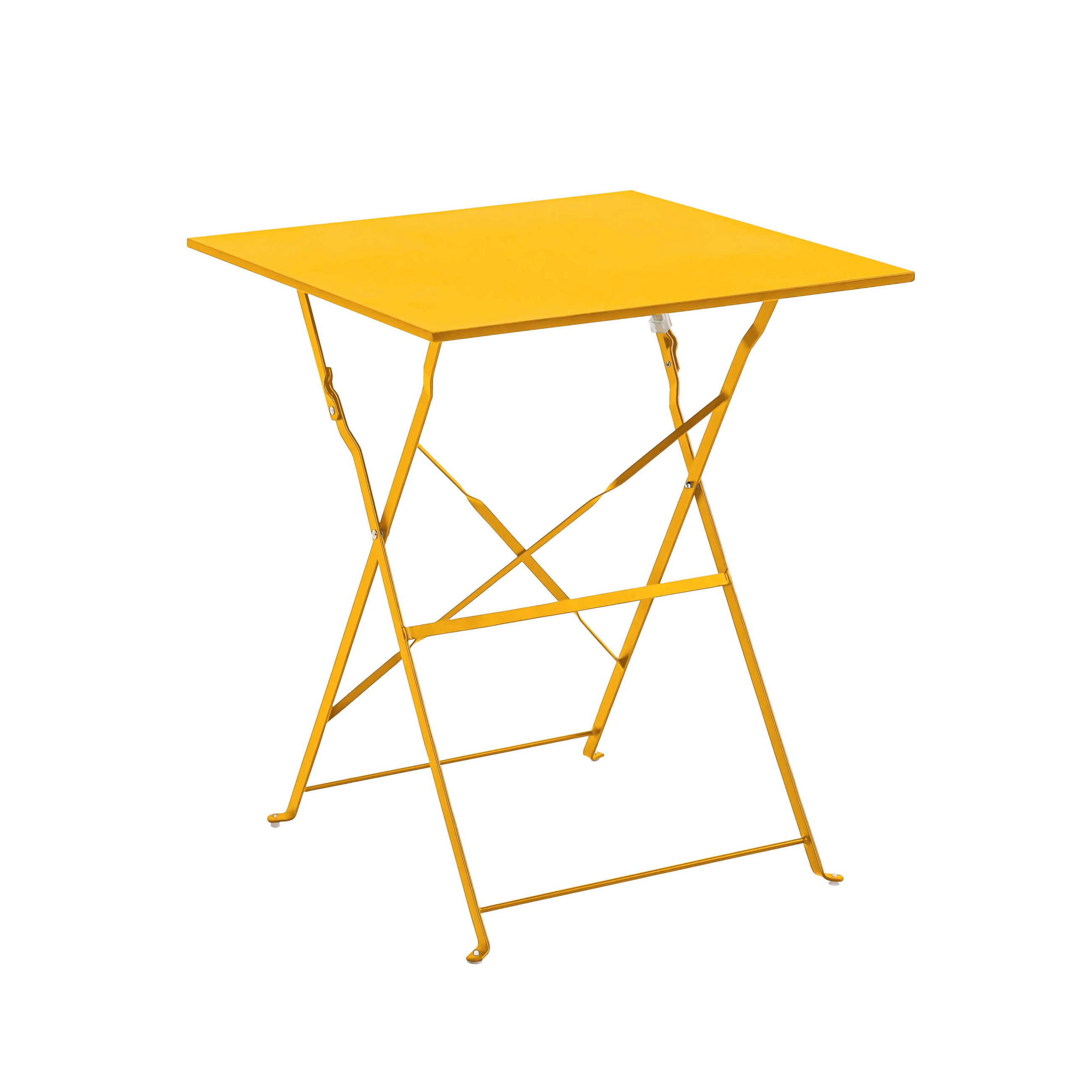 Oviala Gartentisch Gelb 60x71x60 cm