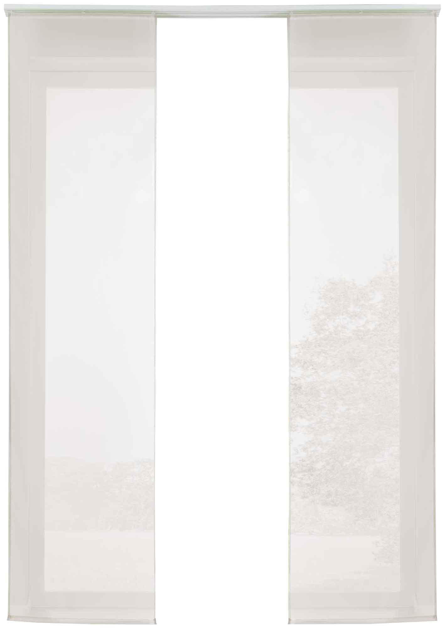 VORHANG 2ER SET HxB 245x60 cm Creme - Creme, Textil (60/245cm) - Gardinenbox