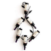 WEINREGAL "Natura" 100cm aus Metall Flaschenständer Wandregal - Schwarz, Metall (45/100/10cm) - DanDiBo