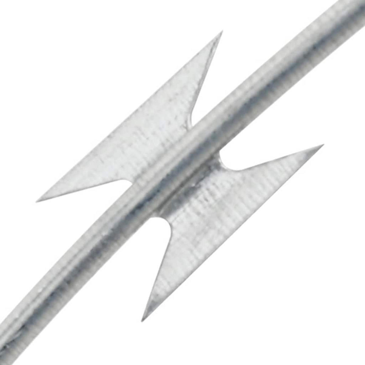 BTO-22 Ziehharmonika-Nato-Draht Mit Klemmen Verzinkter Stahl 150 M - Silberfarben, Metall (15000cm) - vidaXL