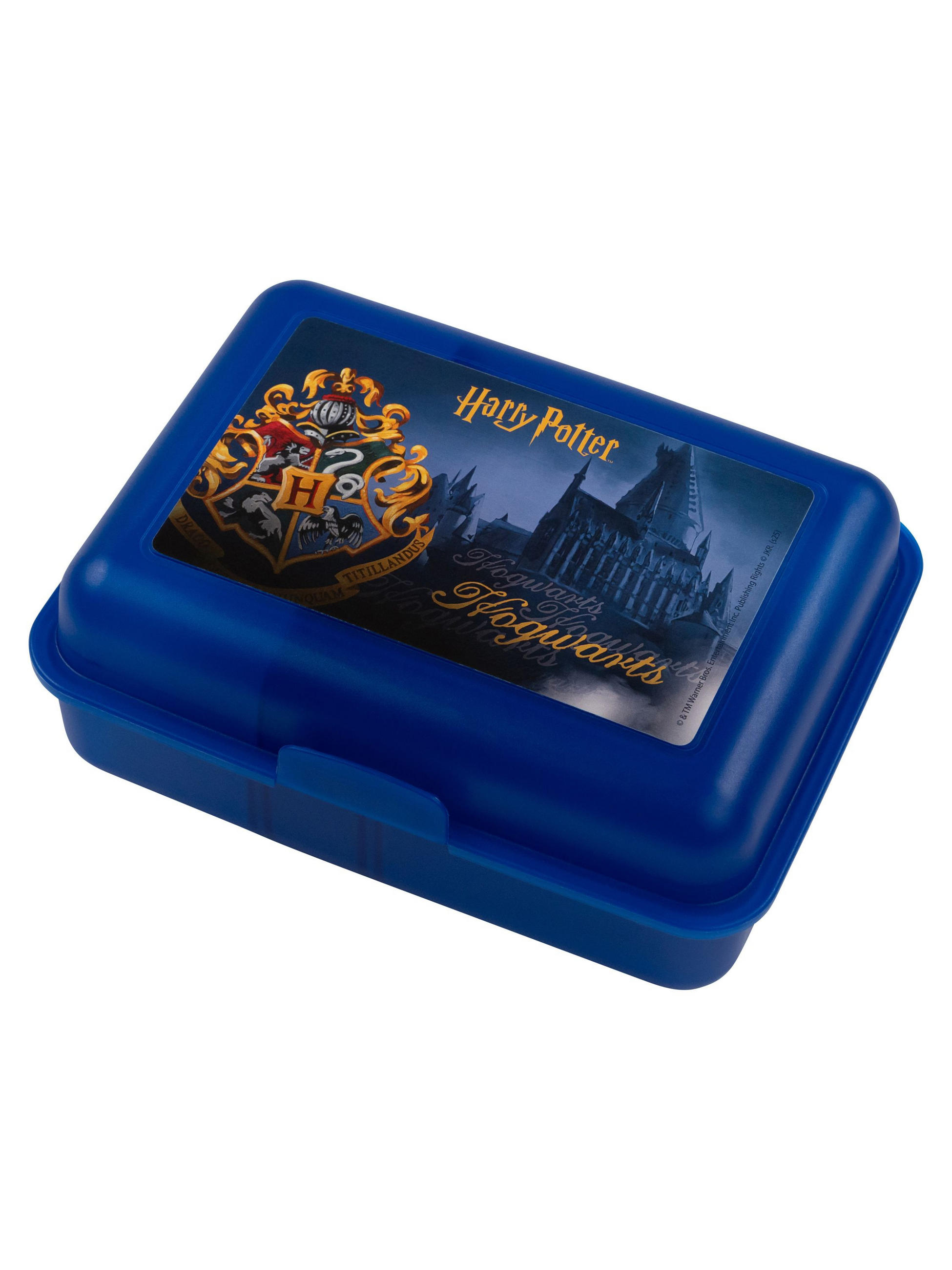 BROTDOSE Harry Potter Hogwarts Blau 17,5 x 12,8 x 6,9 cm - Blau, Kunststoff (17.5/6.9/12.8cm) - United Labels
