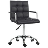 BÜROSTUHL, Drehstuhl, Metall, Schwarz - Schwarz, Kunststoff (54/99/52.5cm) - HOMCOM
