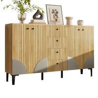 SIDEBOARD 160/36/94 cm in Holzfarbe mit 4 Türen und 4 Schubladen - Eichefarben, Holzwerkstoff (160/94/36cm) - Flora Grace