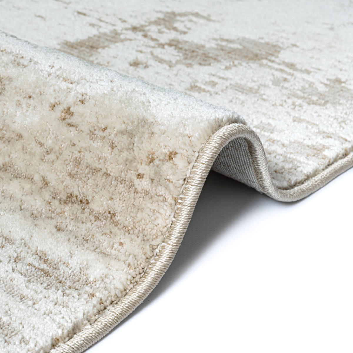 KURZFLORTEPPICH Abstrakt SCRIVIA Polypropylen Beige 160 x 230 cm - Beige, Textil (160/230cm) - KADIMA DESIGN