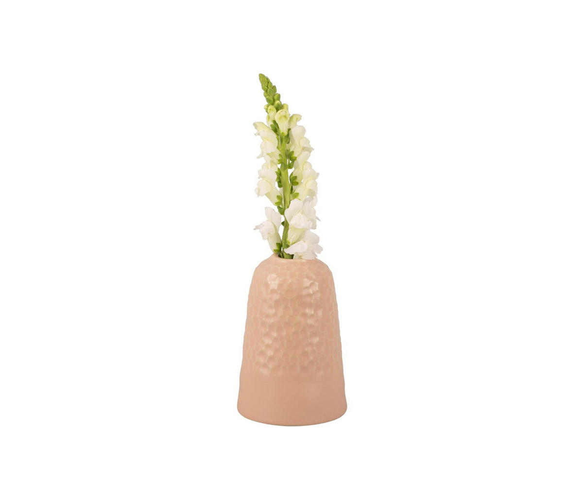 VASE Carve Rosa 14/14/18.5 cm - Pink, Keramik (18.5cm) - Present Time