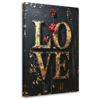 LEINWANDBILD Inschriften und Zitate 80x120cm - Schwarz, Textil (80/120cm) - Feeby