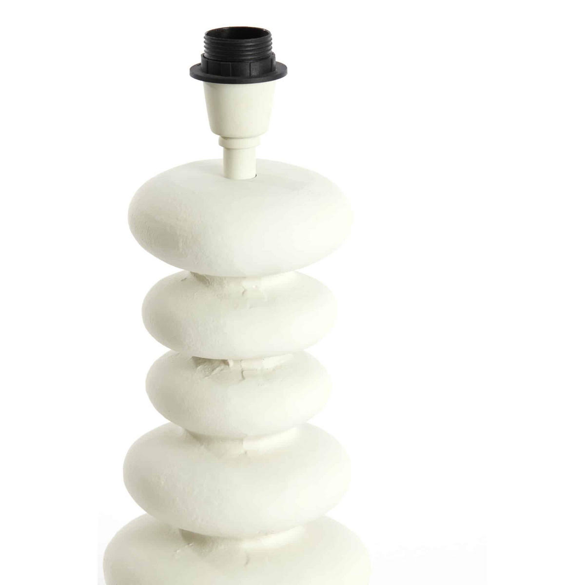 LAMPENFUSS Olona Weiß 16/16/35 cm - Weiß, Metall (16/16/35cm) - Light & Living