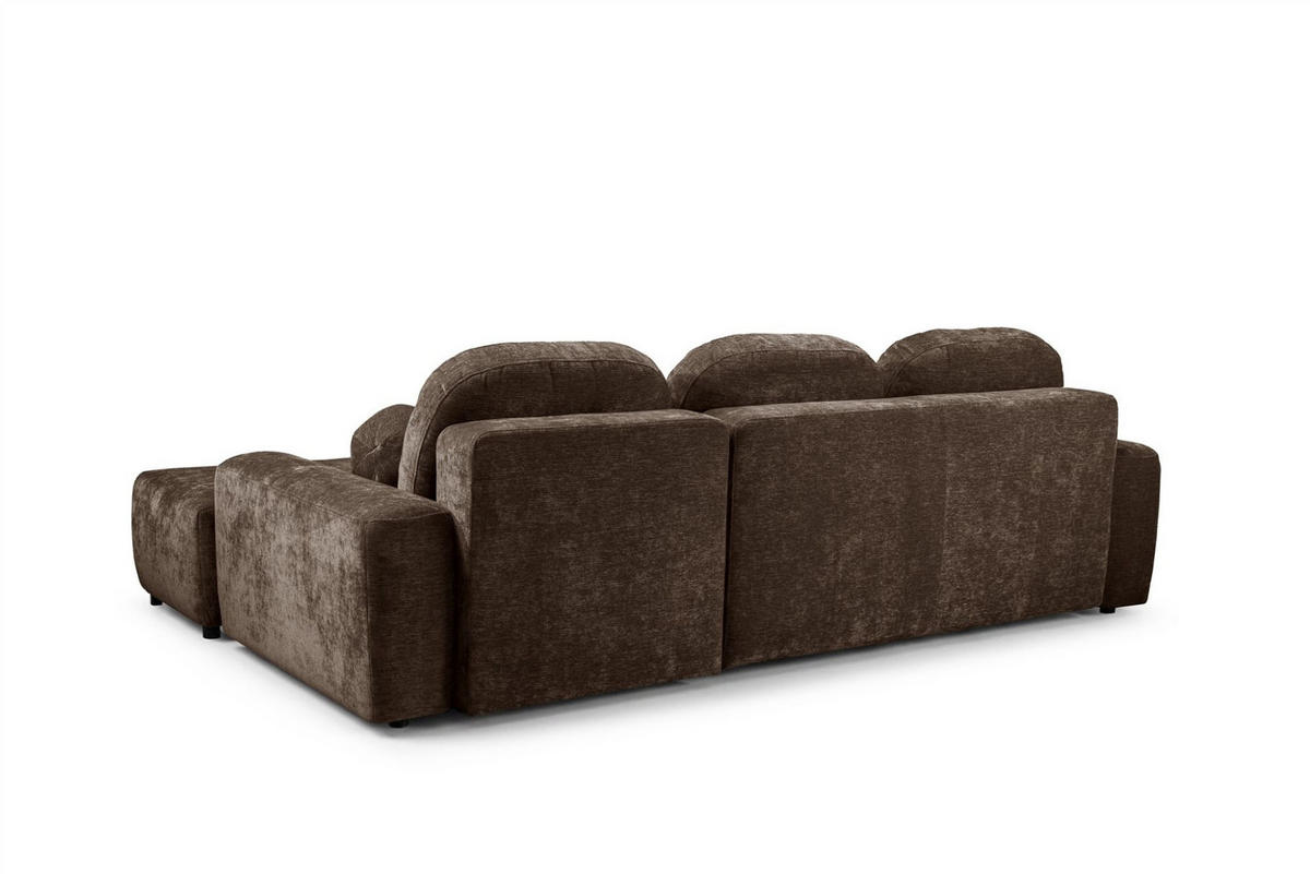 ECKSOFA Argos In Vibe - Braun, Holzwerkstoff/Textil (267/170cm) - Fun Möbel